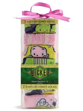 NIB Wicked Women's 7 Days of Comfy Socks Size 4-10
